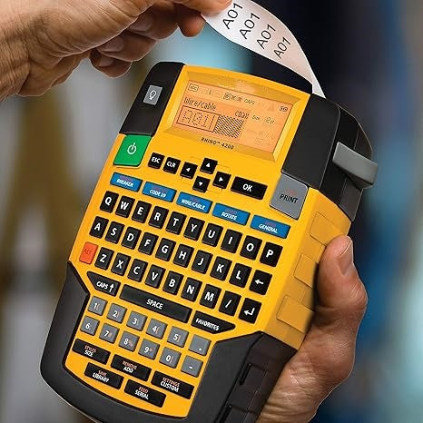 Industrial Label Maker – Thermal Transfer, QWERTY, 0.59 in/s