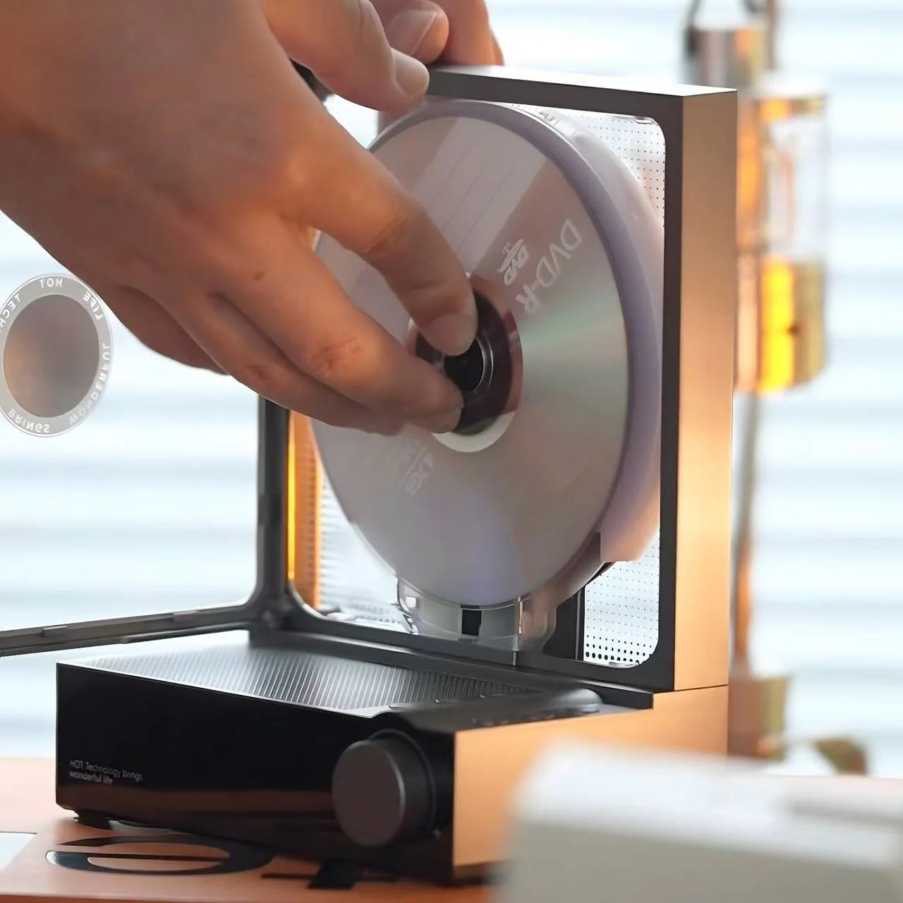 Transparent CD Player – Bluetooth 5.3 with RGB Lights