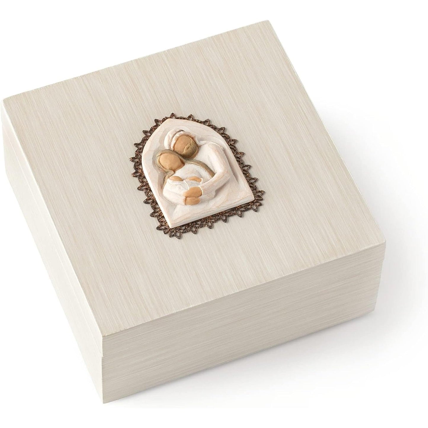 Hand-Carved & Hand-Painted Memory Box – Wooden Jewelry & Keepsake Chest