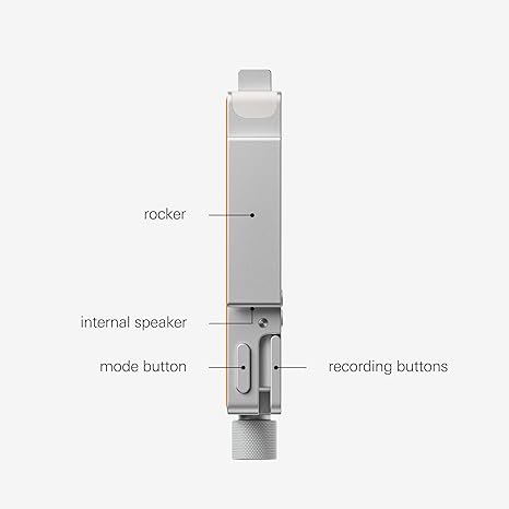Portable Digital Audio Recorder – 128 GB, Bluetooth, USB‑C, Internal Mic &amp; Speaker