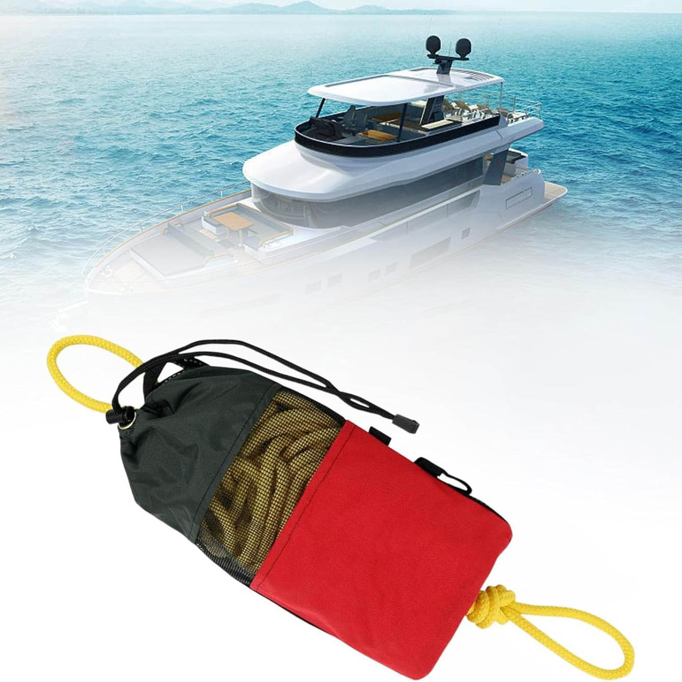 Compact Rescue Throw Rope – High Visibility | Fast Drainage