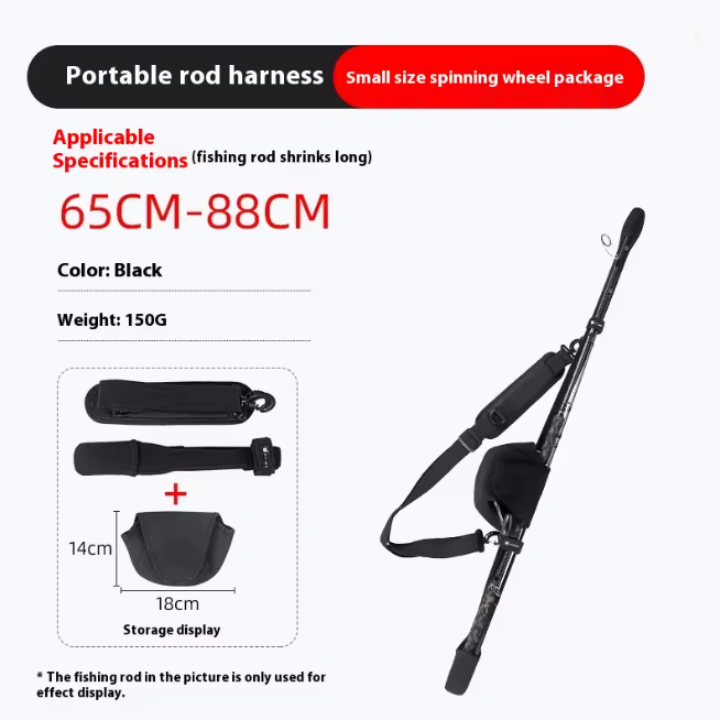 Lightweight Portable Fishing Rod Case – Protective Sleeve with Straps for Travel, Bike & Lure Rods