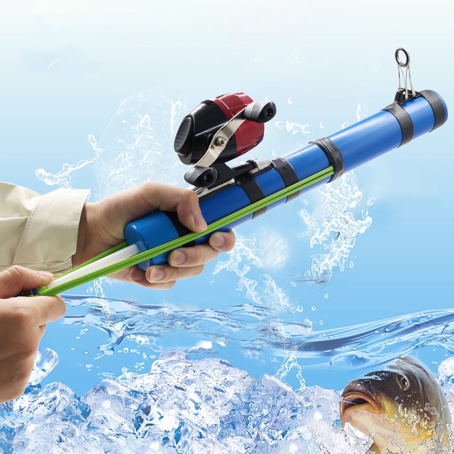 Piaoyu fishing rod, portable catapult bait fishing tool, fishing baiter