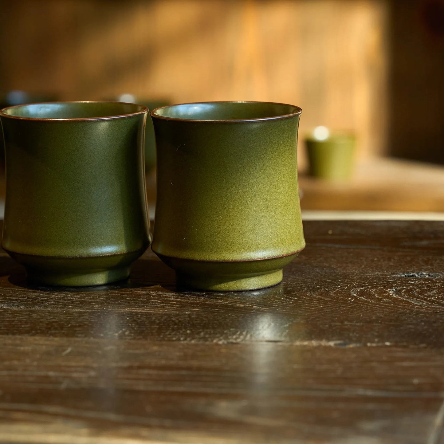 Bamboo Mug – Handcrafted Ceramic with Natural Rock Glaze