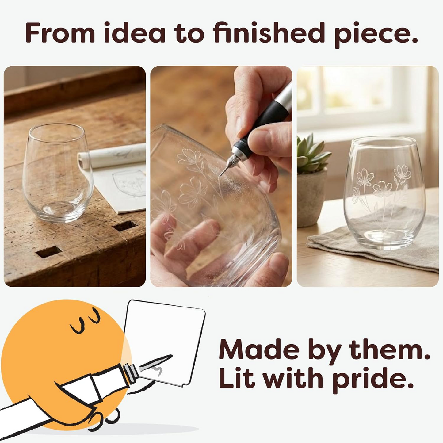 Wireless portable engraving pen