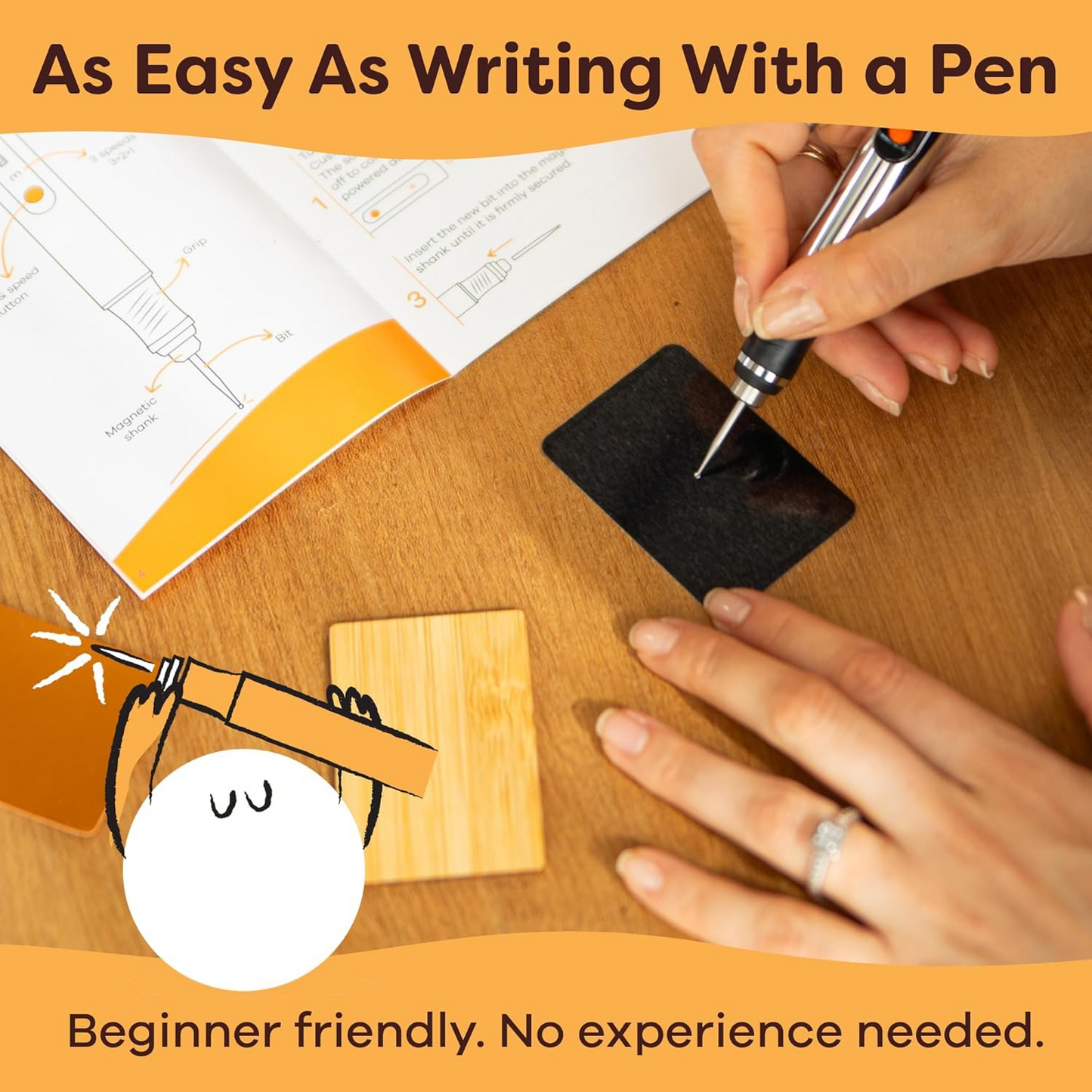 Wireless portable engraving pen