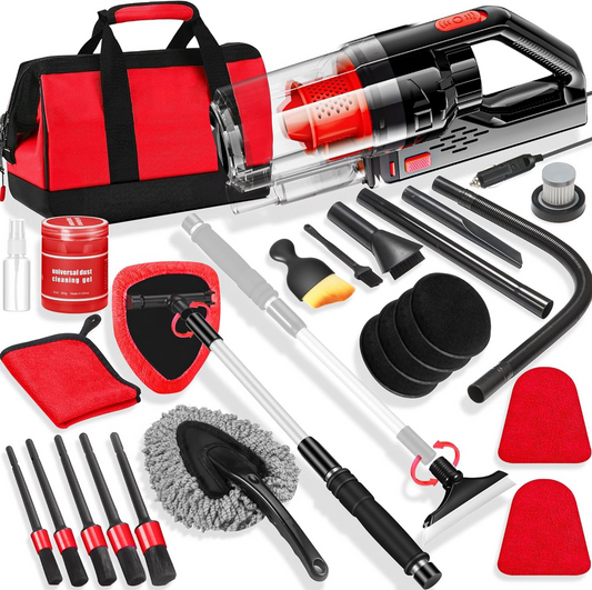 17-piece car cleaning kit