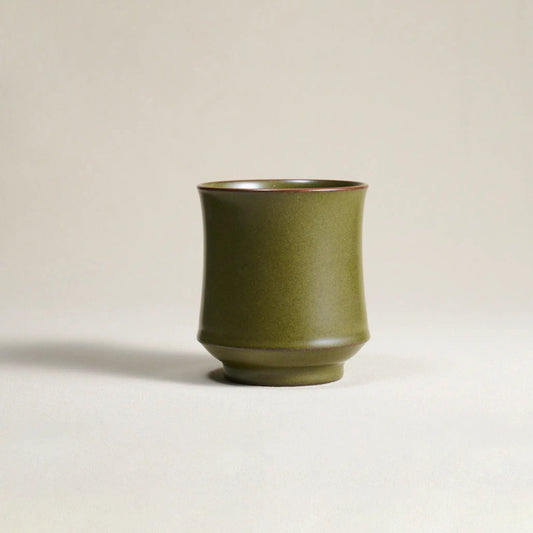 Bamboo Mug – Handcrafted Ceramic with Natural Rock Glaze
